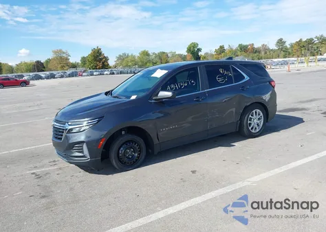 2022 Chevrolet Equinox Fwd Lt из США, поврежденный, VIN 3GNAXKEV4NS242426